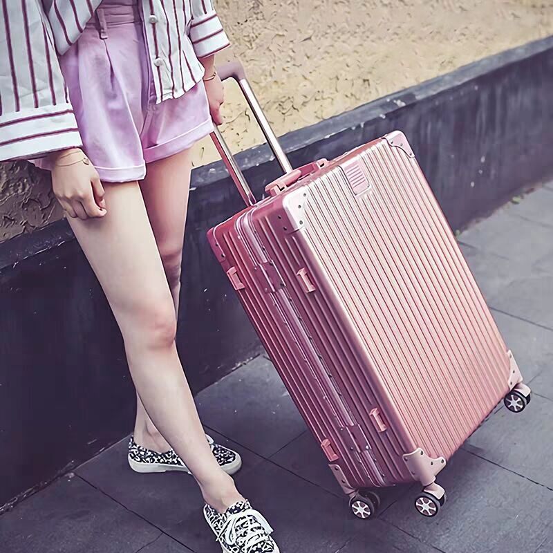Good quality suitcase, cheap hard case, Korean suitcase, female aluminum frame trolley case, male suitcase, password box, boarding 
