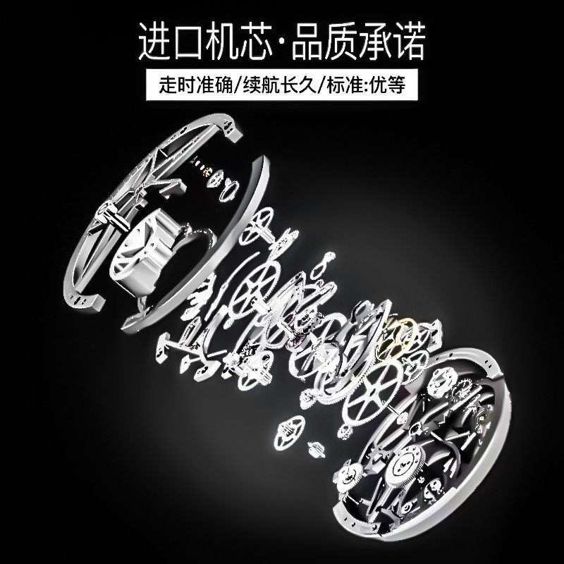 品牌福利来袭！顺丰包邮，免税仓现货商务全自动机械钢带表，让你秒变职场精英！✨