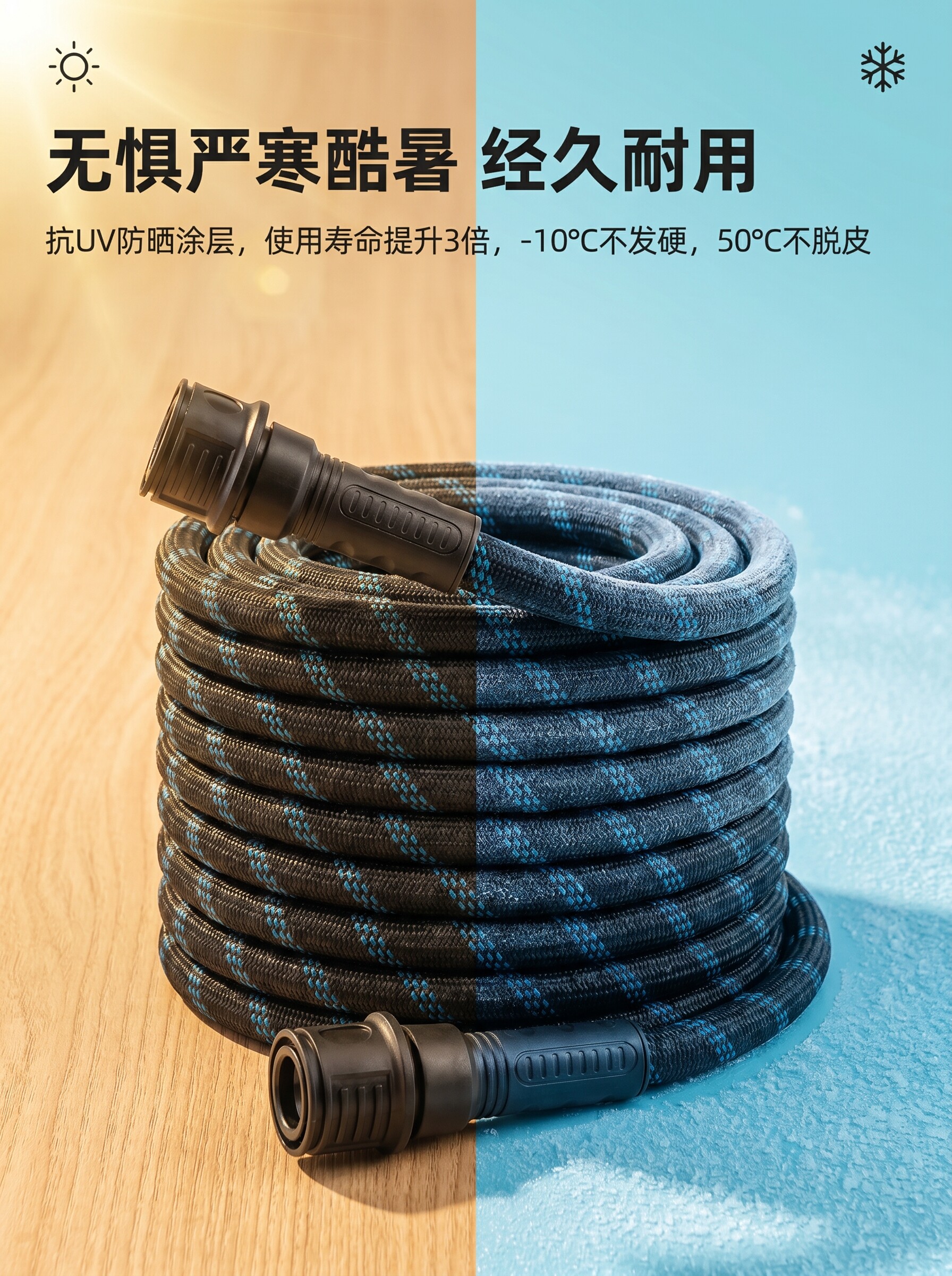 Popular foreign trade household high-pressure car wash water gun, multifunctional cleaning, efficient car washing, powerful ground rinsing, gardening watering hose