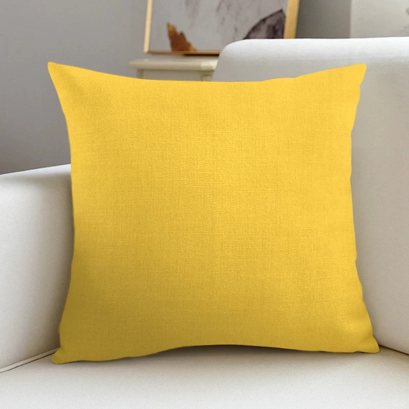 Sofa, pillow, detachable square blue pillowcase for bed