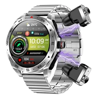 Высокий качество качества с двойным заголовком многофункциональные часы с толстой сталь