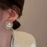 Серебряная игла из жемчуга, серьги, серебро 925 пробы, 2024 года, легкий роскошный стиль, изысканный стиль