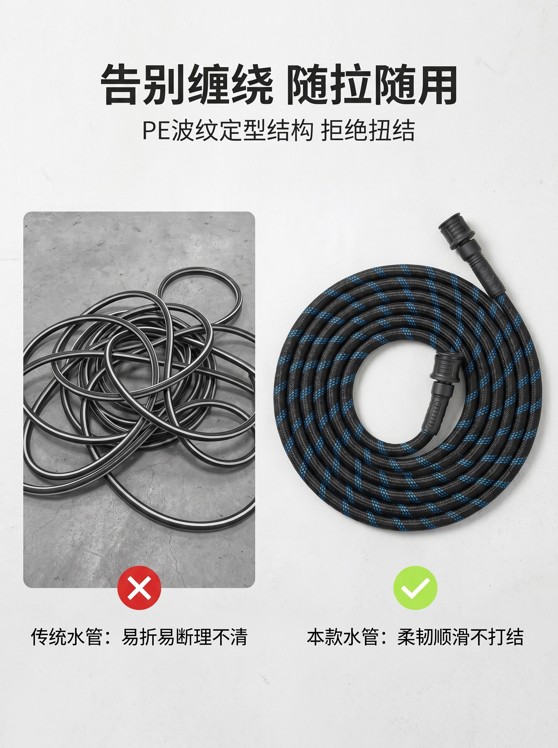 Popular foreign trade household high-pressure car wash water gun, multifunctional cleaning, efficient car washing, powerful ground rinsing, gardening watering hose
