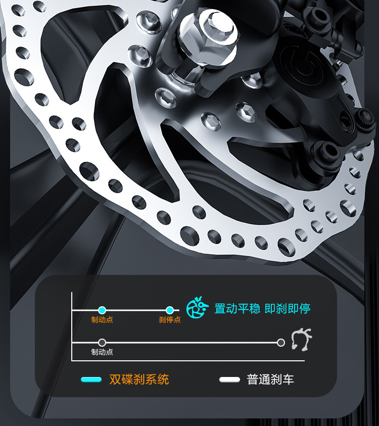 Детский велосипед 永久镁合金自行车儿童6到12岁18/20寸男女孩双减震登山车单车变速 FOREVER