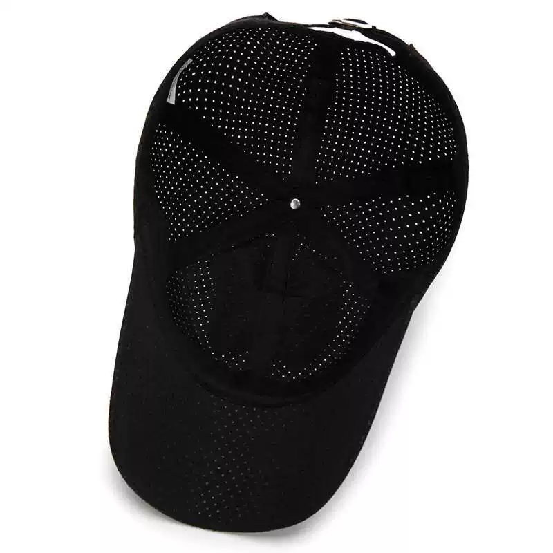 Summer quick dry thin sun hat, breathable white baseball cap, sun protection