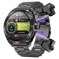 Высокий качество качества с двойным заголовком многофункциональные часы-черные три штамма