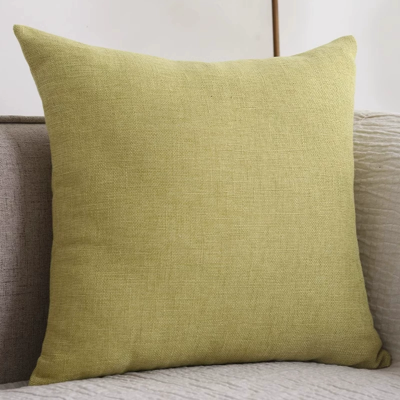 Sofa, pillow, detachable square blue pillowcase for bed