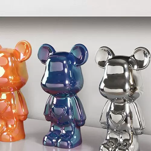 Яркие медвежьи украшения для гостиной, свет, роскошный элитный домашний ТВ-шкаф, набор для украшения винного шкафа, настольный элитный новоселье