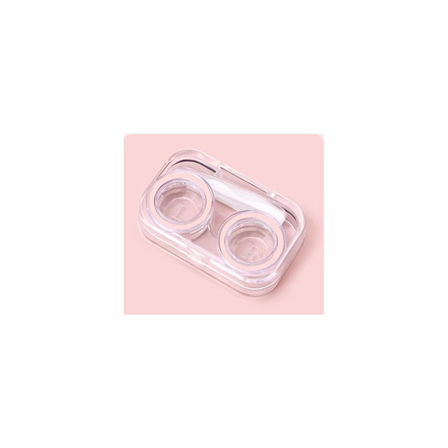No-tight cover contact lens box high-end portable multi-pair storage care partner dual contact lens box