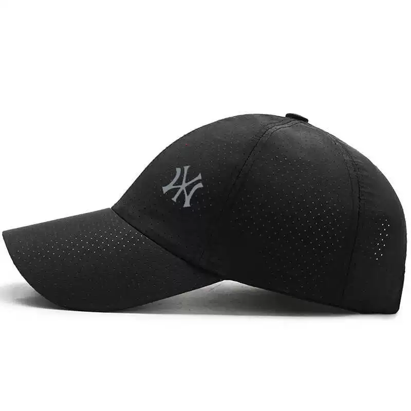 Summer quick dry thin sun hat, breathable white baseball cap, sun protection