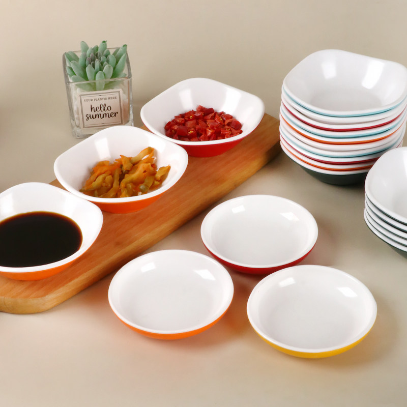 A5料密胺味碟：圆碟方碟调料碟，解锁餐桌新玩法！-碟-淘宝百科网