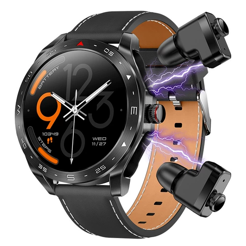 鑫超越 Наушники, умный браслет, есть синхронизация с телефоном, часы для взрослых, bluetooth, MP3, 2 в 1, отслеживает сердцебиение