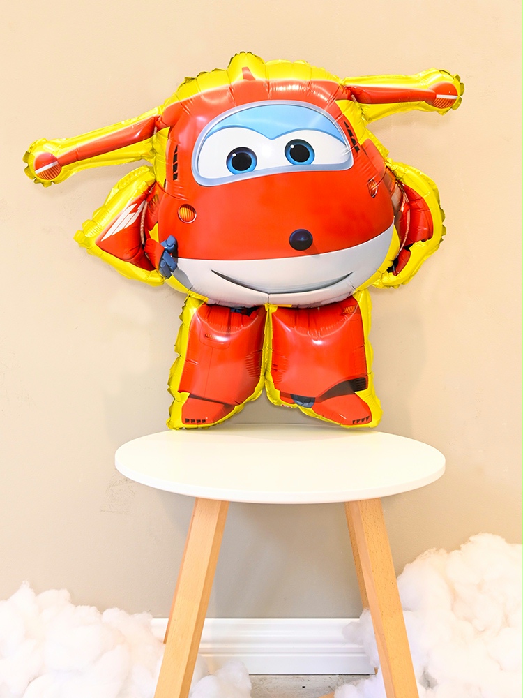 Baby's birthday decoration arranged cartoon aluminum film balloon Super Flying Man Ledidodo package sheriff style