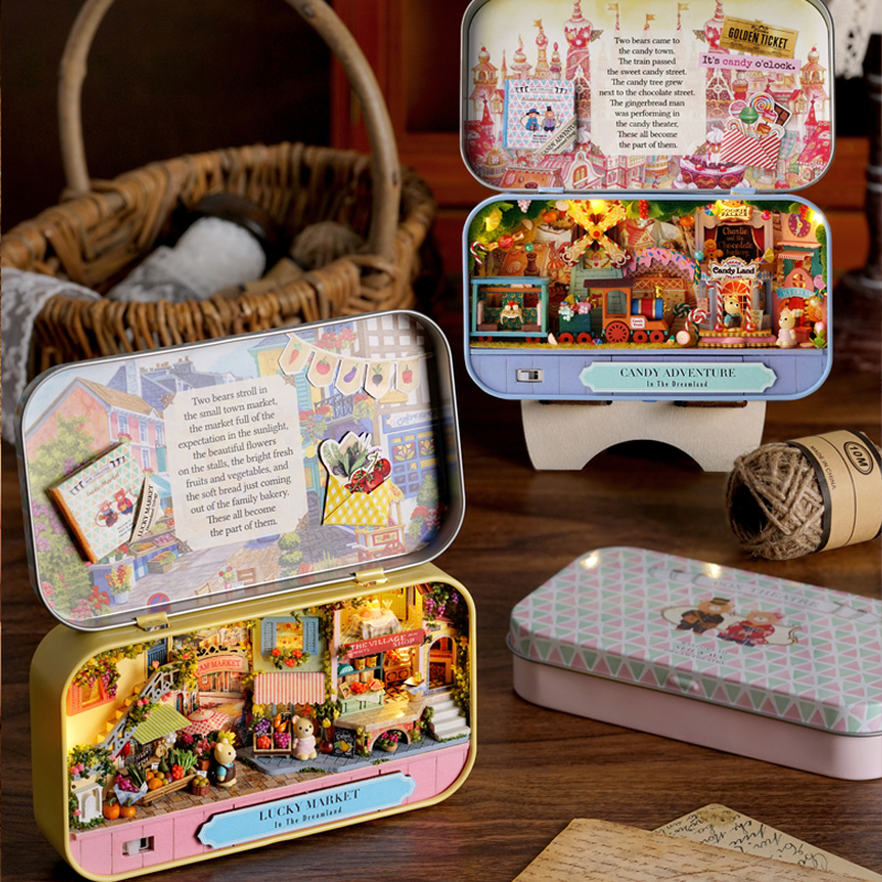 Creative decompression adult children diy hand - made puzzle puzzle 10 years old house model girl gift