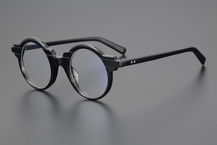 Handel handgemachte Acetat Brille Rahmen Persönlichkeit optische Brillen Männer Frauen runde Mode Myopie Brillen Blaulicht Gafas Linse – Detail 19