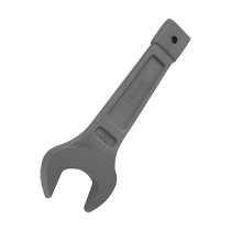 Nanbao heavy industrial-grade percussion open-end wrench heavy-duty single-head large 65 hammering wrench thickened hammering plate head