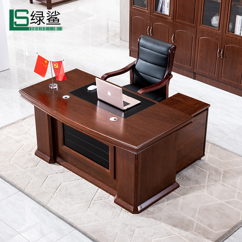 Boss Table President Table & Chair Combined Soliwood Banquet Desktop DeskSingles Simply Modern Manager Table Furniture