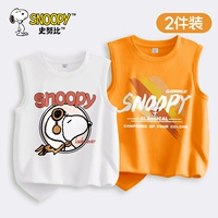 【Чистый хлопковый жилет 2 упаковка】 белый/с-оранжевый/с граффити Китай