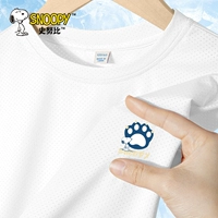 [Сетка из ледяного шелка 丨 Быстросохнущая короткосохнущая футболка] Белый / S Dog Paw K