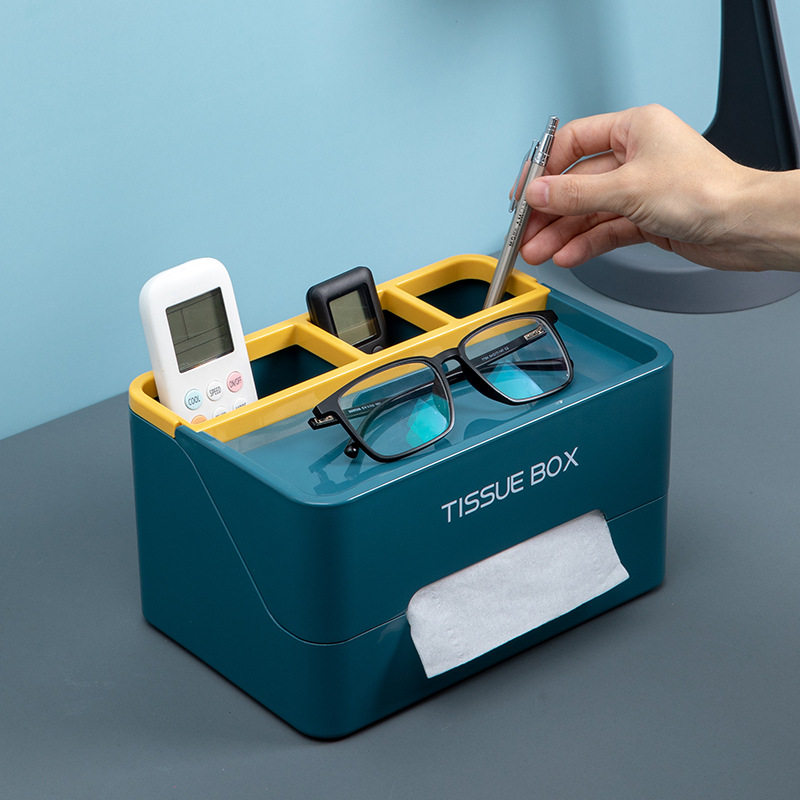 Liza Bon Tabletop Paper Towel Box Home Living Room Dining Room Dining Room Dining Room Multifunction Toilet Paper Box minimalist remote control containing box