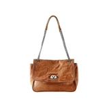 裘真 Кожаная ретро сумка