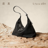 裘真 Кожаная классическая сумка на одно плечо для отдыха, сумка через плечо, из натуральной кожи