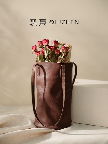 裘真 Кожаная ретро сумка, воловья кожа