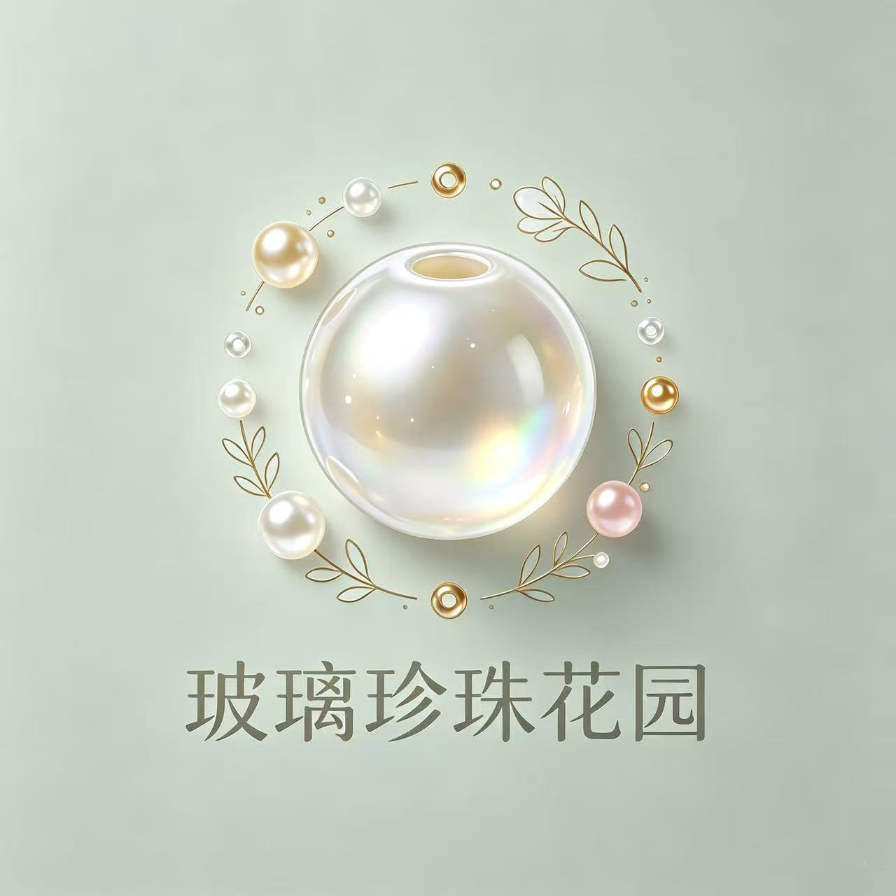 玻璃珍珠花园的LOGO