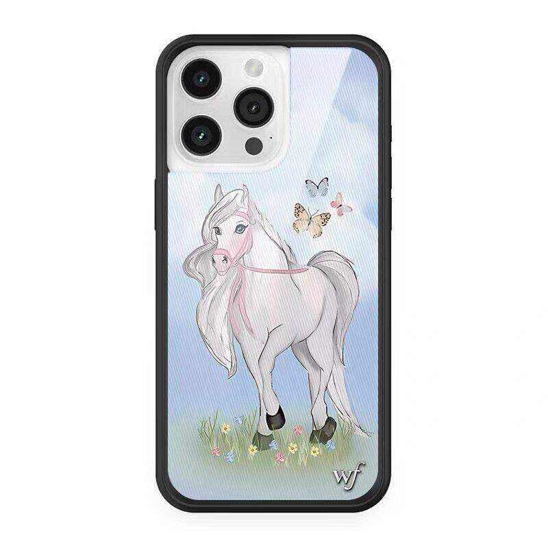 Wildflower Wang Churan's Same Cute Pony Apple 17 Phone Case Is Suitable for iPhone 16 /15/14/13/12/Pro/Max/Plus Hard Shell All-Inclusive Anti-Fall Personalized Protective Case