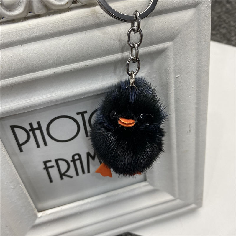 Trendy Comeback Cute INS Plush Small Duck Pendant Hanging Ornament Book Lady Design Lady Car Pendant Foreign Pie