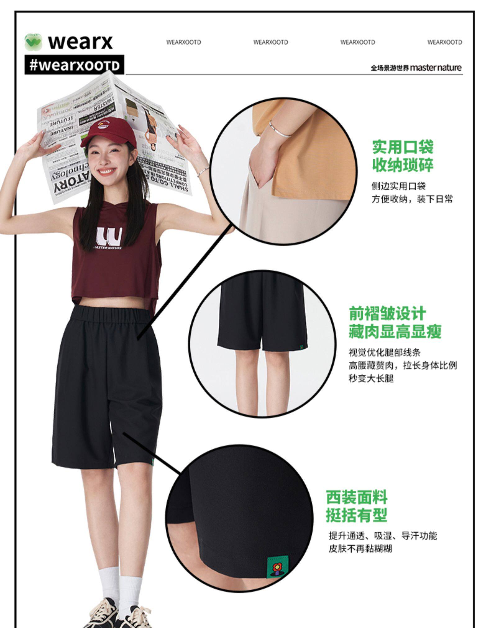 小米生态链 完型 WEARX 城市园丁短裤 图4