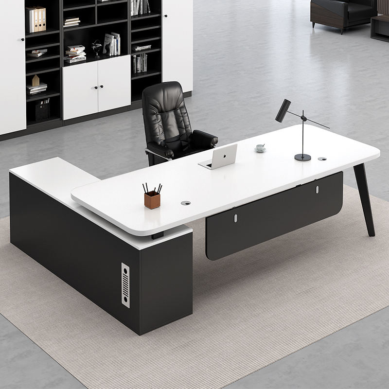 Office Desk, Boss Desk, Simple Modern Executive Desk, Manager Desk, Executive Desk, Office Computer Desk and Chair Set