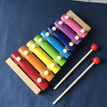 Musical Hands Percussion Instrument Boy Girl Girl Child Puzzle Toys 1-3-year-old baby 8-tone small xylophone