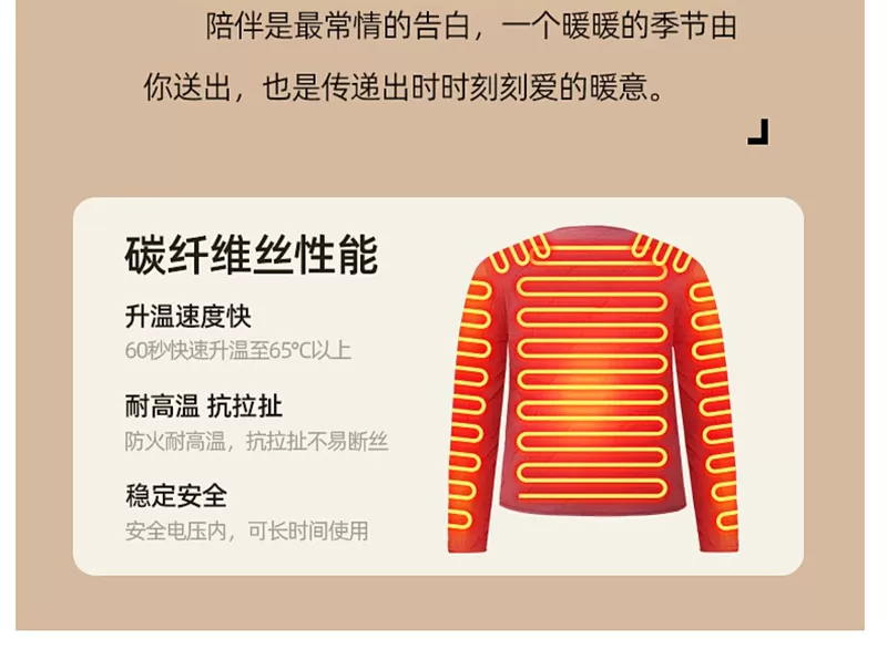 Quần áo điện sưởi ấm toàn thân cho phụ nữ vật lý trị liệu vai miếng đệm vai nén nóng để làm ấm eo và bụng cánh tay quần áo sưởi ấm hồng ngoại xa