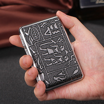 Cigarette Case Upscale Male exclusive portable 20 Loading Metal Waterproof Gift Box Iron Case Birthday Gift Moisture-proof Packaging Personality