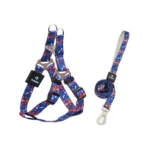 (Self-operated) Dog Traction Set Dog Walking Rope Dog Leash Vest-type Corgi Harness for Small Medium and Large Dogs