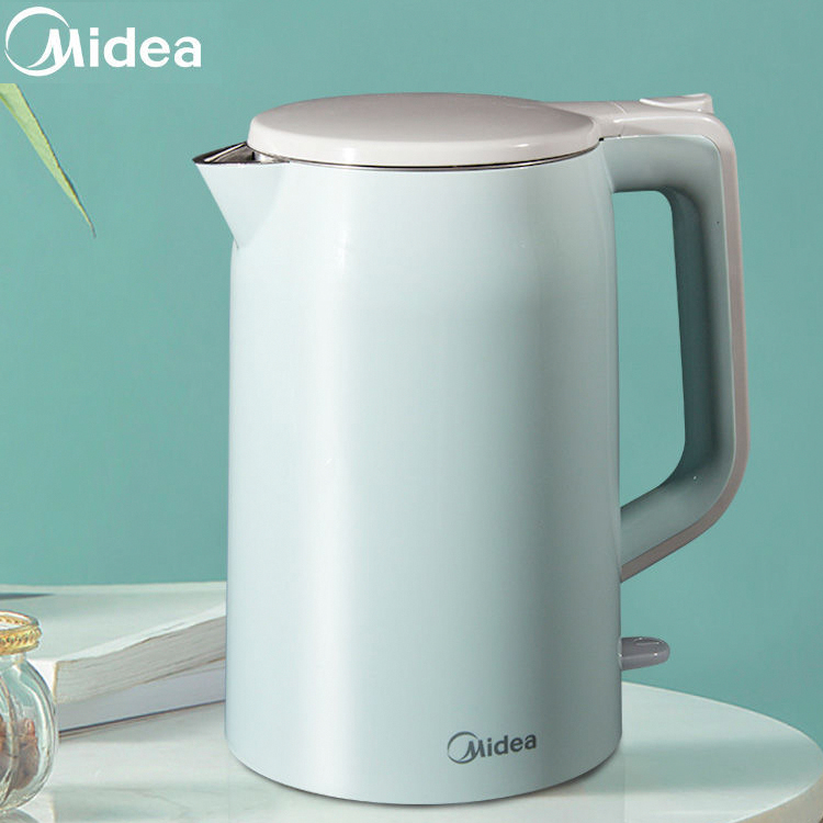 Mei's electric kettle 304 stainless steel double anti - hot seamless household kettle