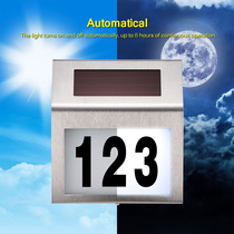 House Number Outdoor Motion Sensor Door Number Light Home le