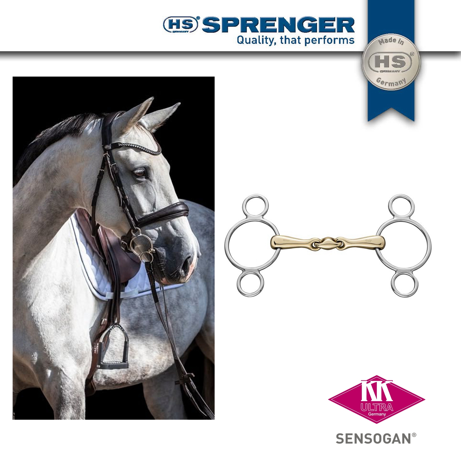 3-ring KK ULTRA site obstacle armature 140 18mm German HS armature SPRENGER made in Germany