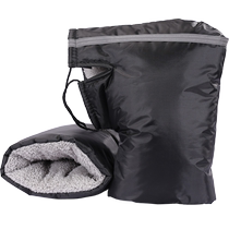 Electric motorcycle gloves winter warm battery handlebar cover thickened waterproof cotton handlebar gloves cold and windproof universal