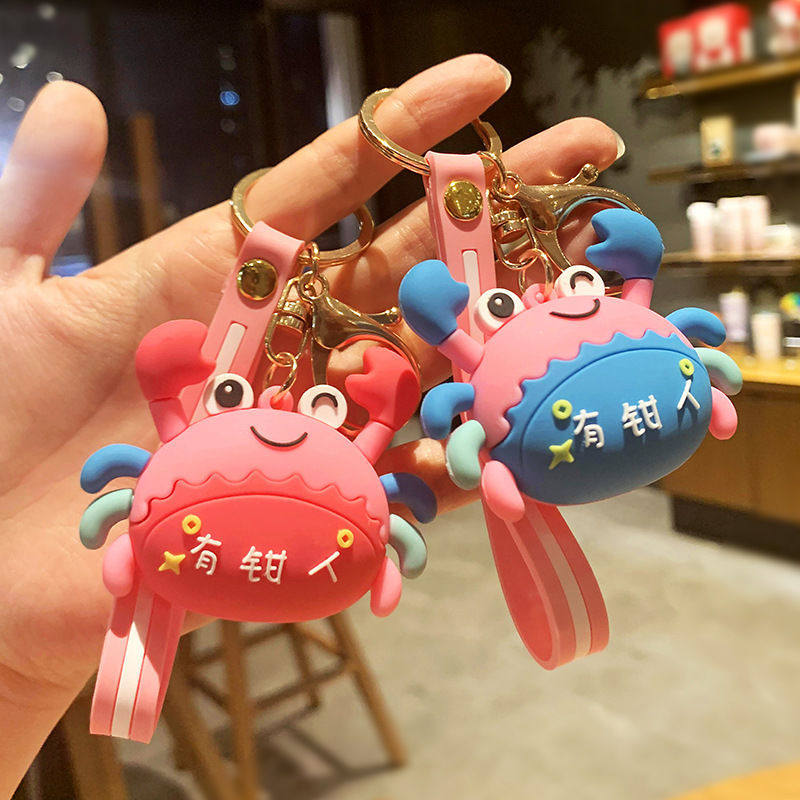 2021 Korean creative men and women cute rich people crab wealth doll fashion accessories multi-purpose fashion