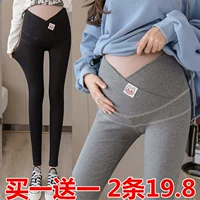 Осенние штаны, утепленные леггинсы с поддержкой живота, акула для беременных, пуховик, оверсайз