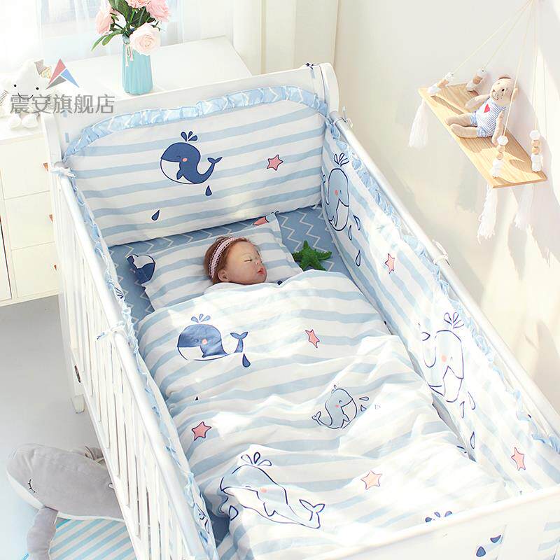 Baby crib kit anti-collision breathable baby bedding newborn summer four five six pieces kit crib bed circumference