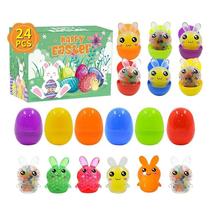 Easter Egg Filled With Animal Squeeze Rabbit Fidget Toys 12p