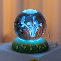 6см мяч тюльпан+цветовой светлополичный основание+подарочный пакет