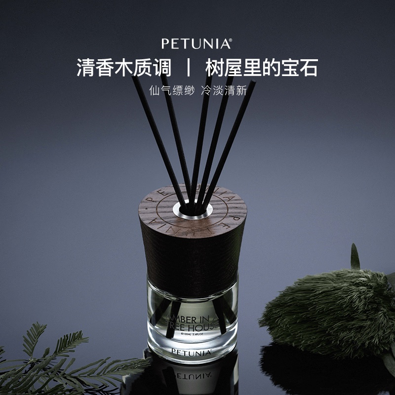 【Gemstones in the Treehouse】Petunia Cedar Wood Fragrance Flameless Aromatherapy Collection Sleep Aid 100ml