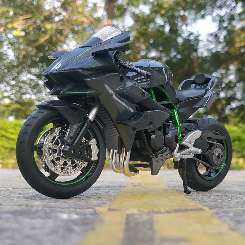 1:12 Kawasaki Ninja H2R Alloy Heavy Locomotive Model Simulation Motorcycle Metal Swing Boys Toy Gift