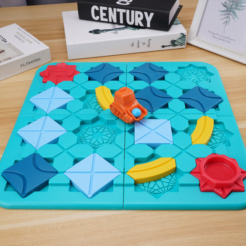 Douyin's same building block maze children's educational toy for boys over 2 years old, game, early childhood education set for 3 girls 