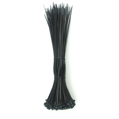 fixed cable tie black wire harness 300mm plastic nylon large bundle large bundle 5 small cable ties mm300 lock.