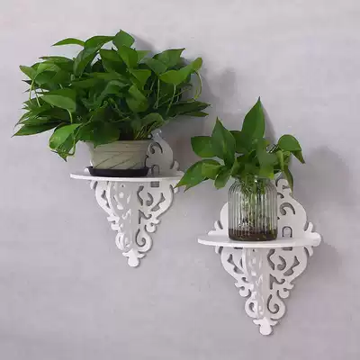 Wall shelf flower stand partition non-perforated wall wall decoration gold Gedo meat shelf wall decoration frame